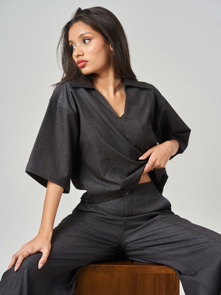 Oversized Cut and Sew Blouse