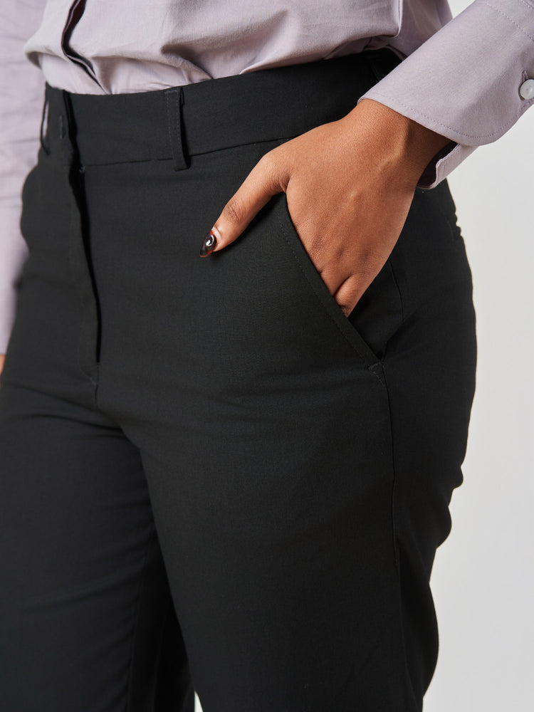 Regular Fit Formal Straight Leg Trousers