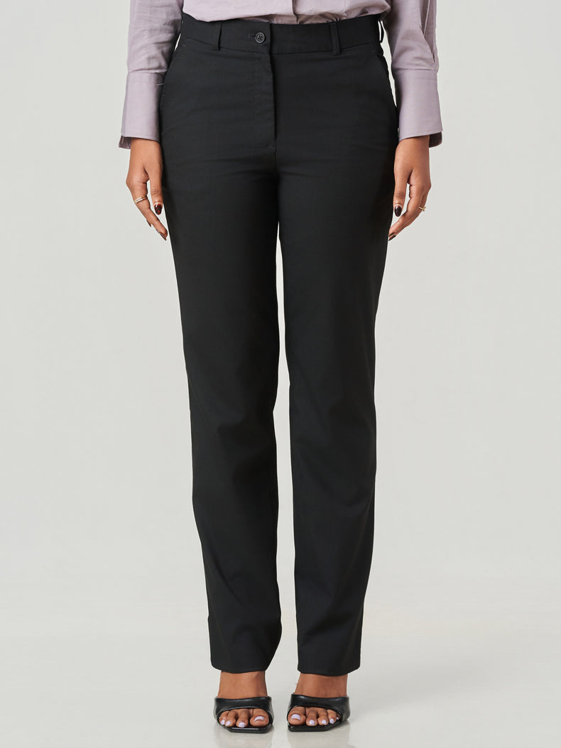 Regular Fit Formal Straight Leg Trousers