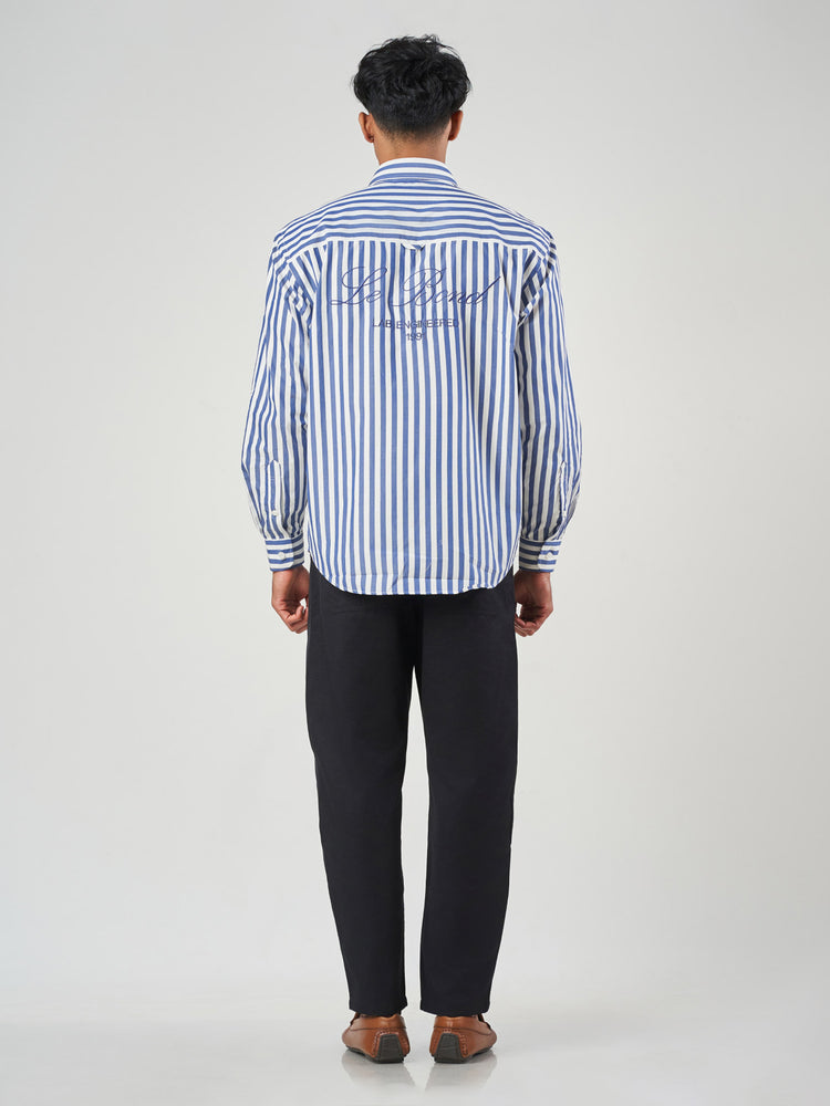 Striped Relaxed Fit Cotton Shirt