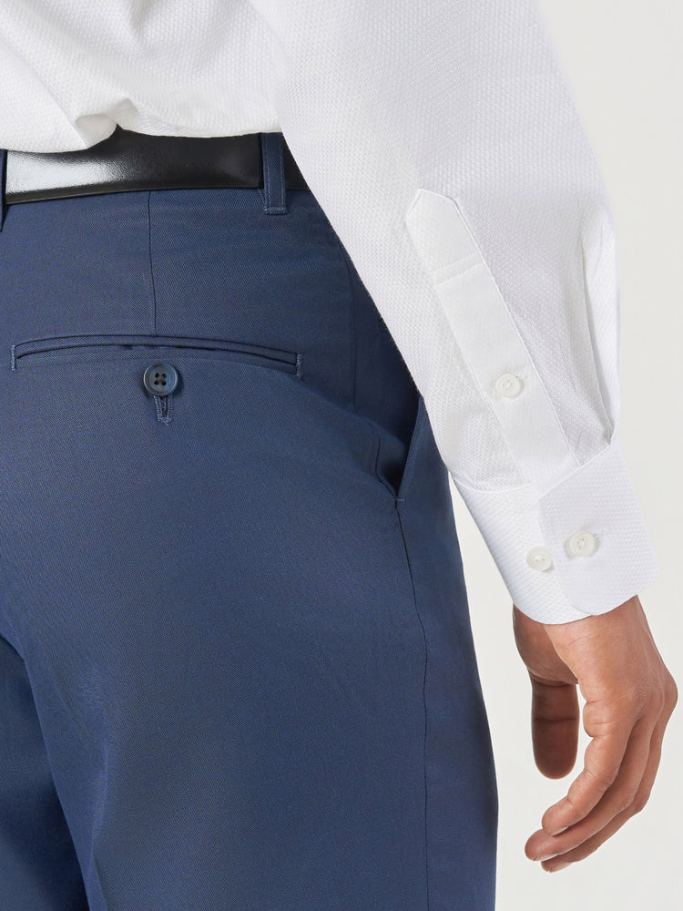 Plain Polyester Viscose Regular Fit Trousers