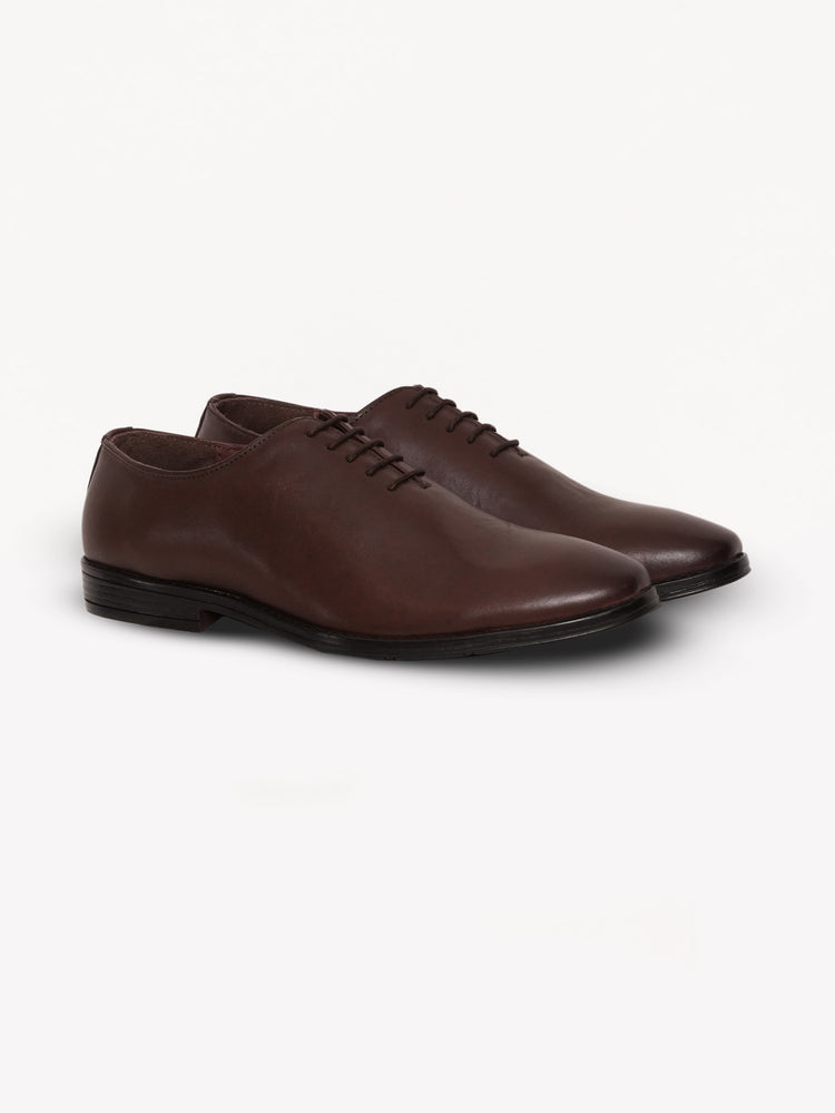 Top Grain Leather Lace-Up Shoes