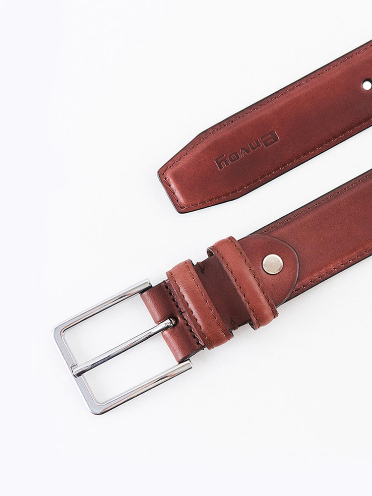 Brown Full Grain Leather Formal Belt