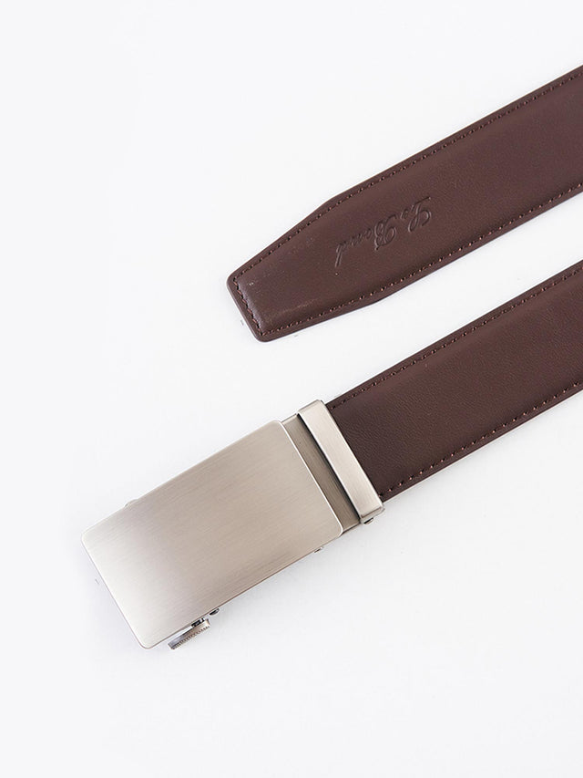 Brown Genuine Leather Formal Belt