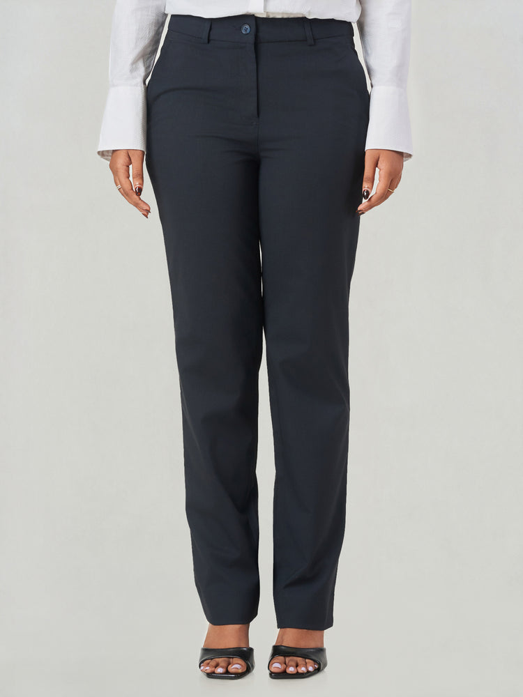 Regular Fit Formal Straight Leg Trousers