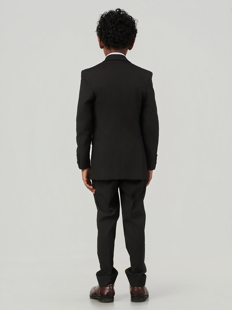 Dark Brown Regular Fit Three Piece Formal Suit