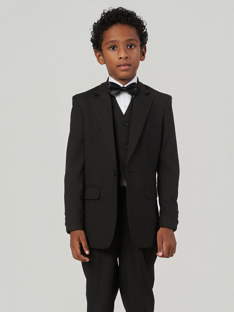 Dark Brown Regular Fit Three Piece Formal Suit