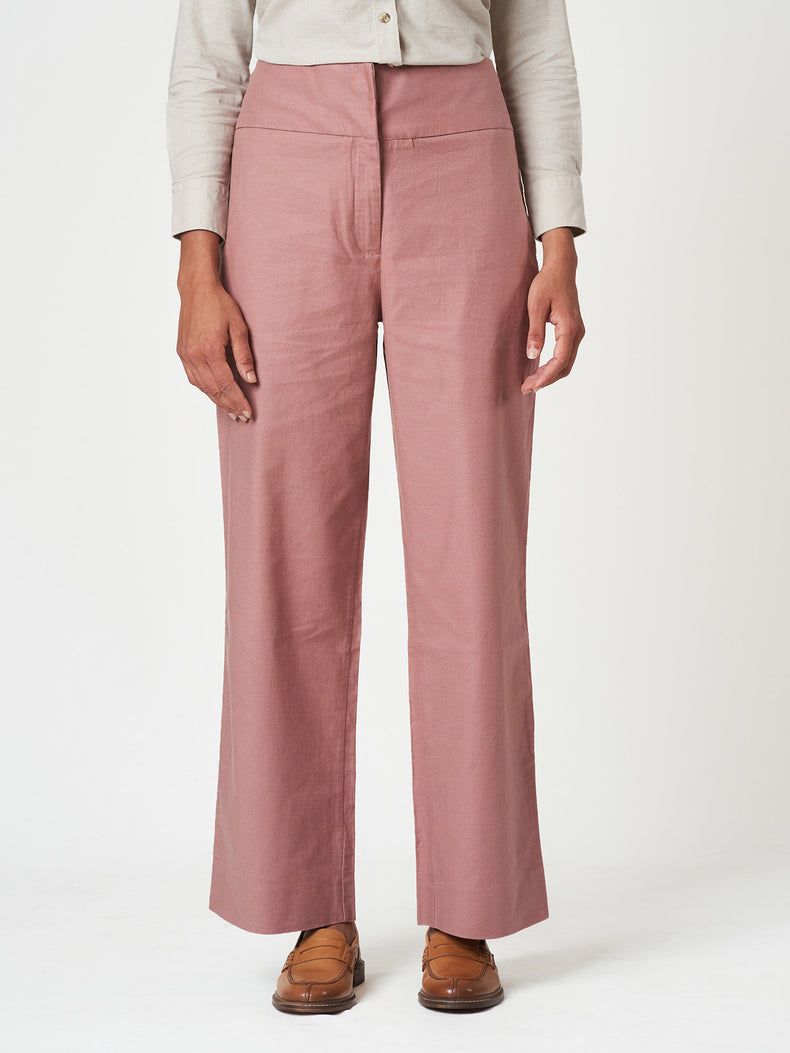 Plain Wide Leg Trousers