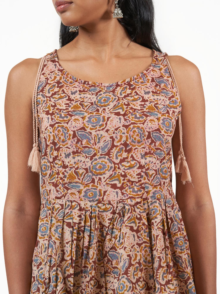 Cotton Screen Print Short Kurti Set