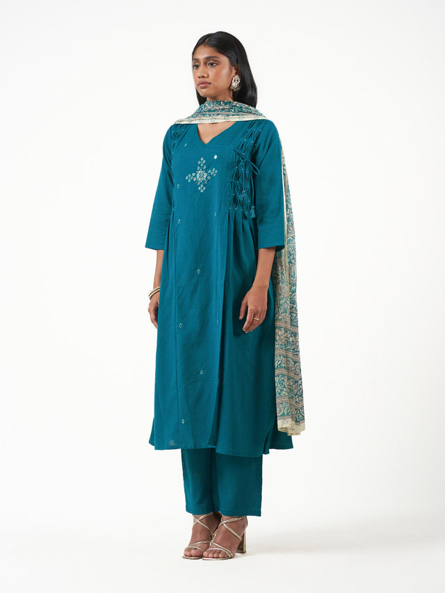 Khaadi Cotton Mirror Detail Shalwar Set