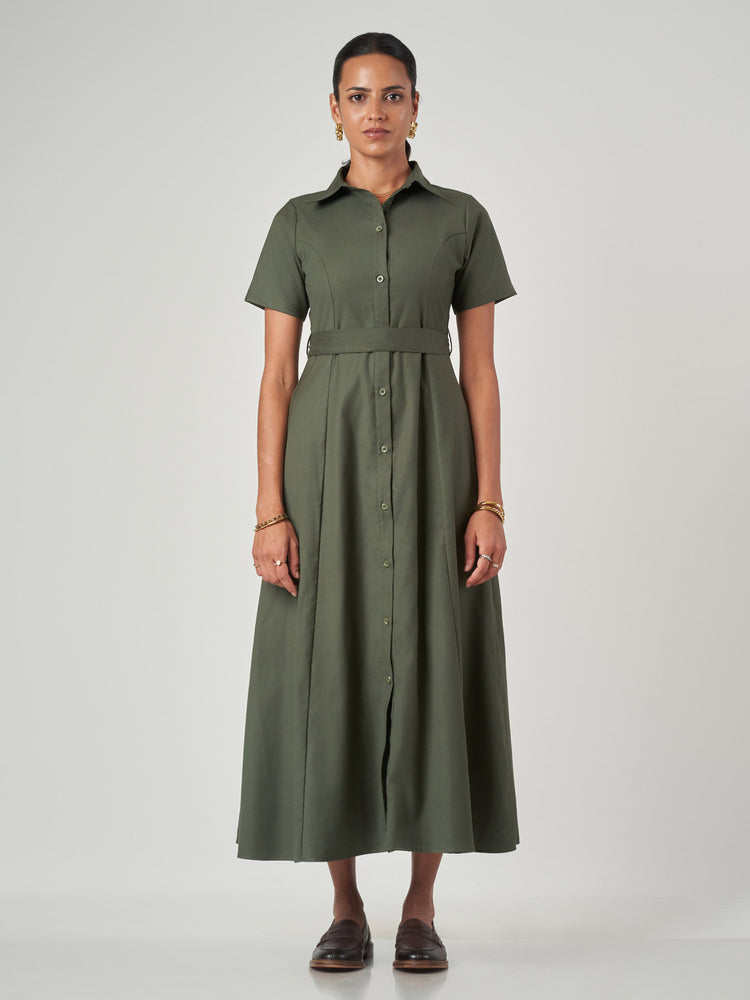 Maxi Belted Dress