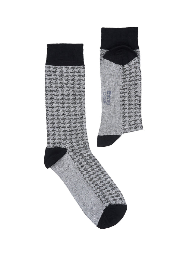 Grey Bamboo Cotton Crew Socks