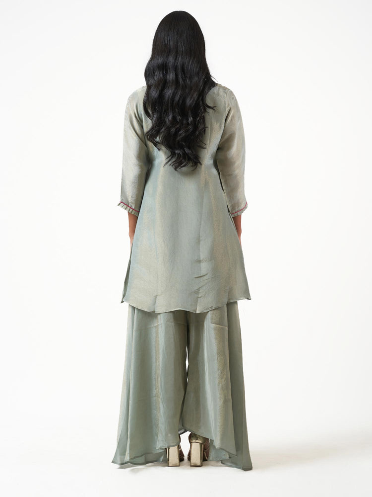 Embroidered Neckline Shalwar Set