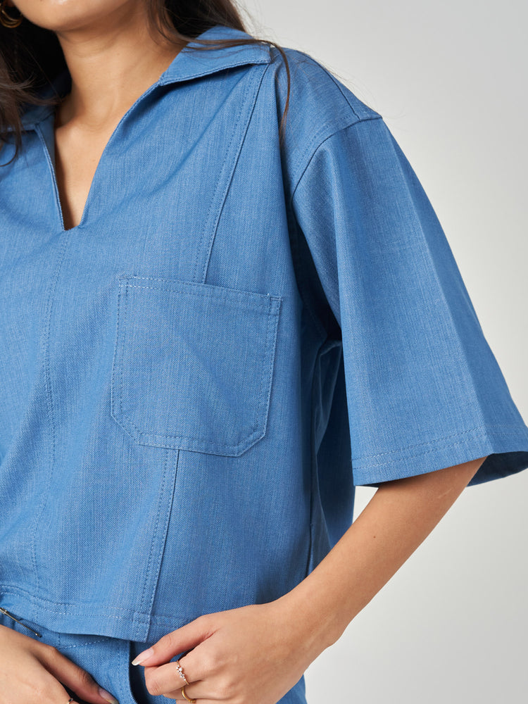 Oversized Cut and Sew Blouse