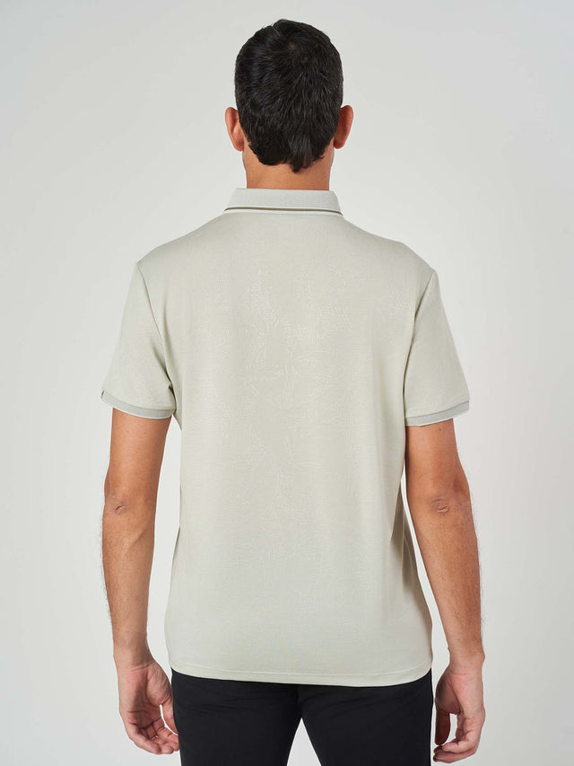 Light Green Designed Cotton Short Sleeve T-Shirt