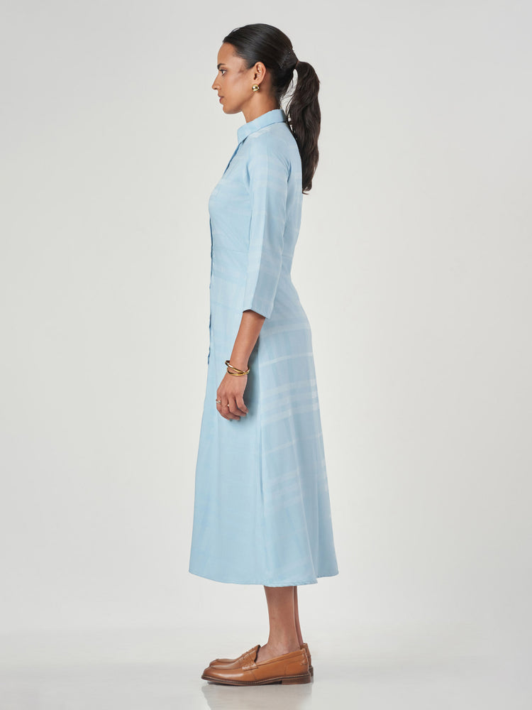 Light Green Slim Fit Maxi Dress