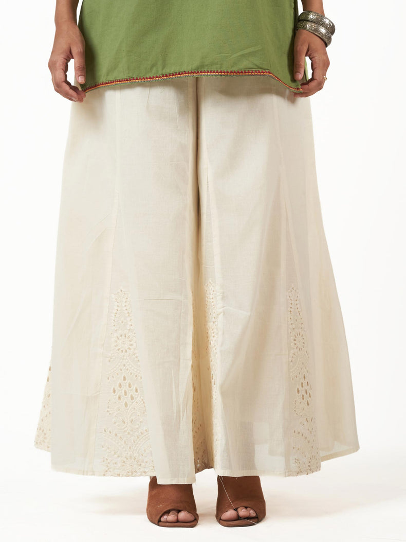Cotton Flared Loose Pants