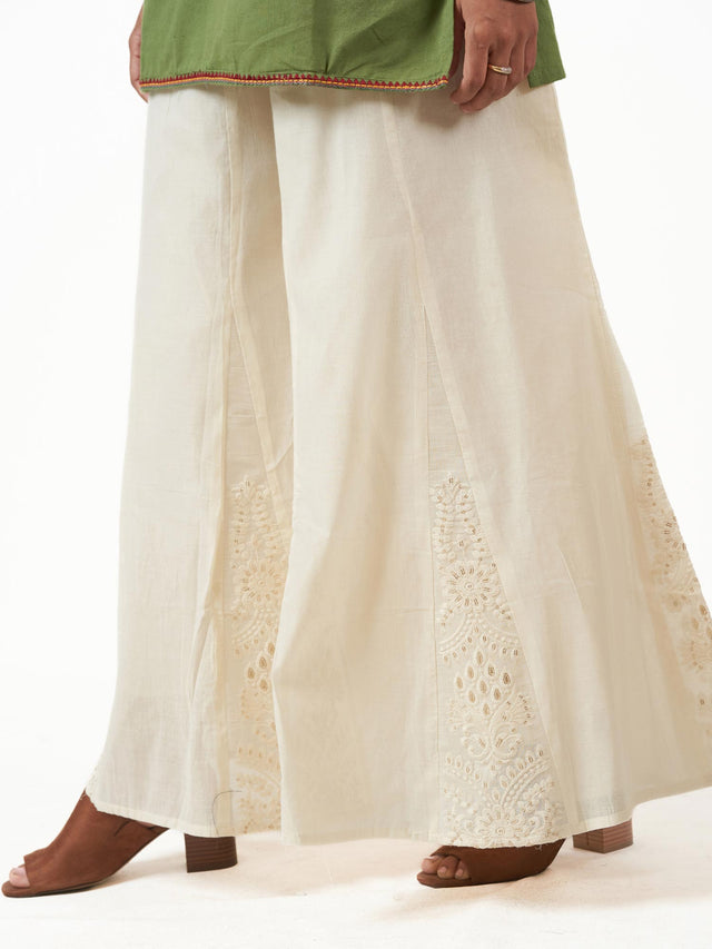 Cotton Flared Loose Pants