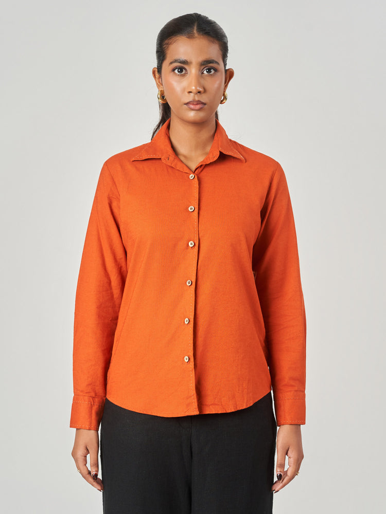Cotton Linen Relaxed Fit Formal Shirt