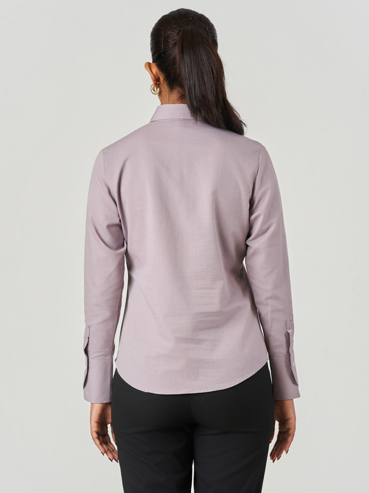 Solid Cotton Regular Fit Formal Shirt
