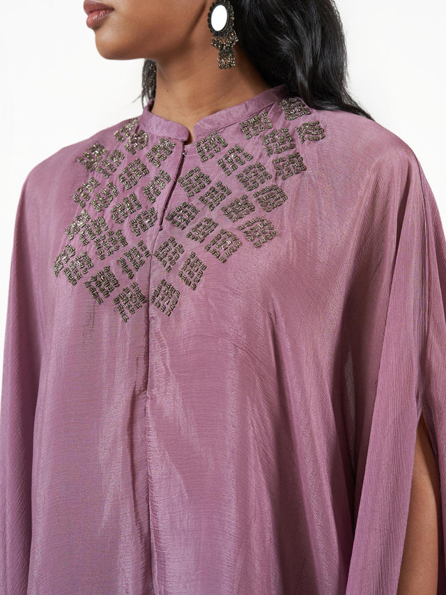 Pure Silk Embroidered Cord Set