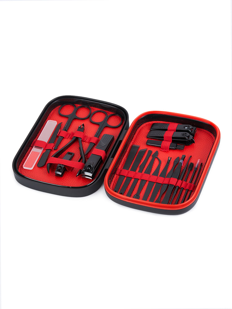 Black Multi-Piece Grooming Tool Set
