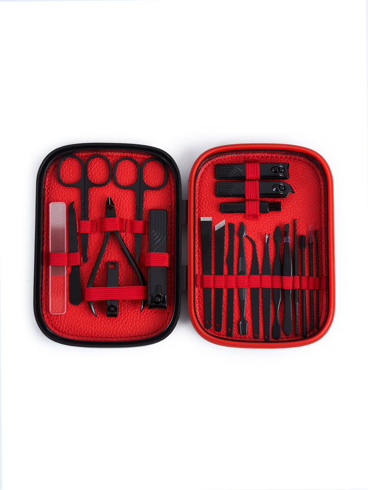 Black Multi-Piece Grooming Tool Set
