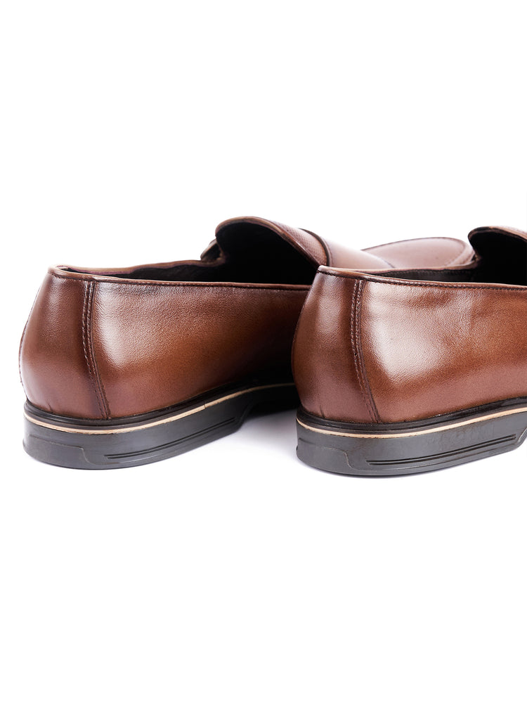 Genuine Leather Double Monk Slip-On Shoes