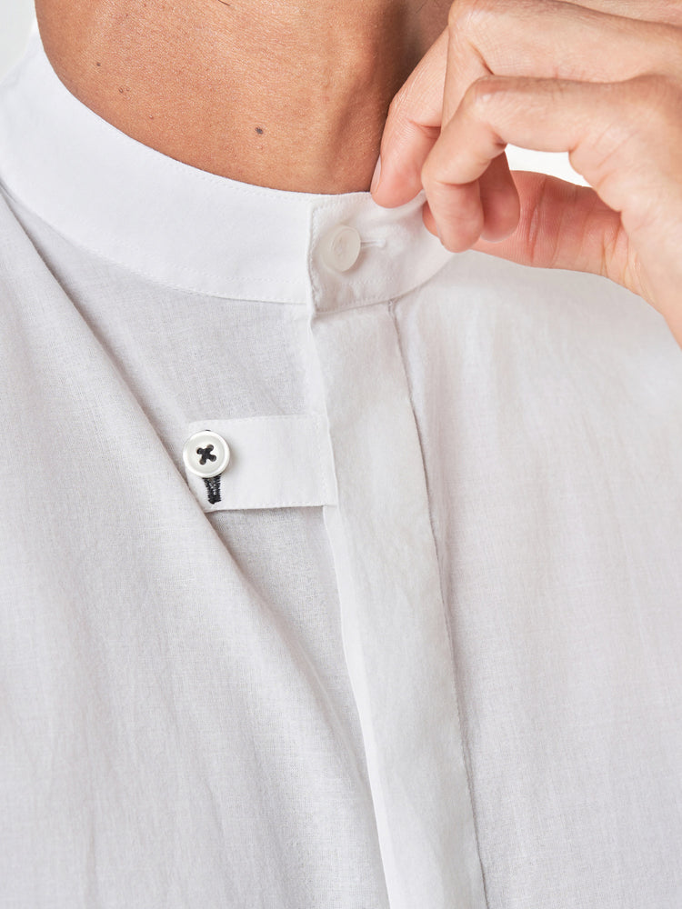 White Plain Cotton Casual Kurtha