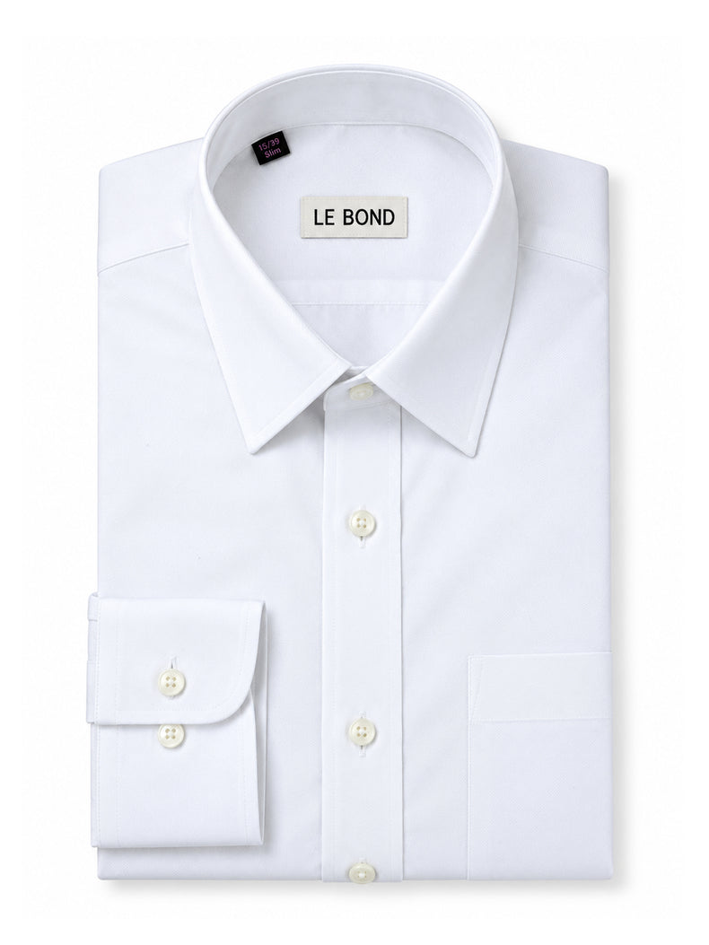 White Cotton Rich Parker Collar Shirt
