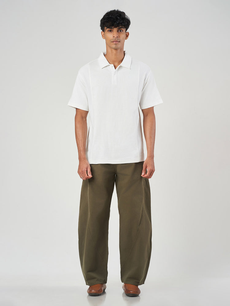 White Plain Regular Fit Cotton T-Shirt