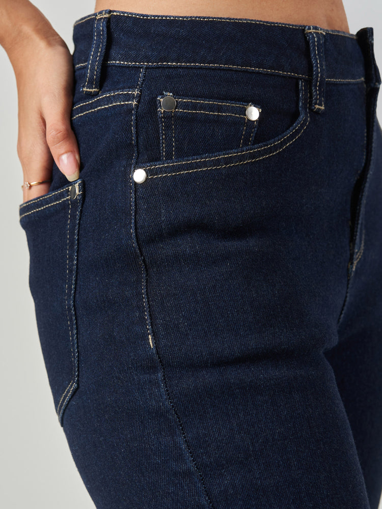Cotton Spandex Regular Fit Bootcut Jeans