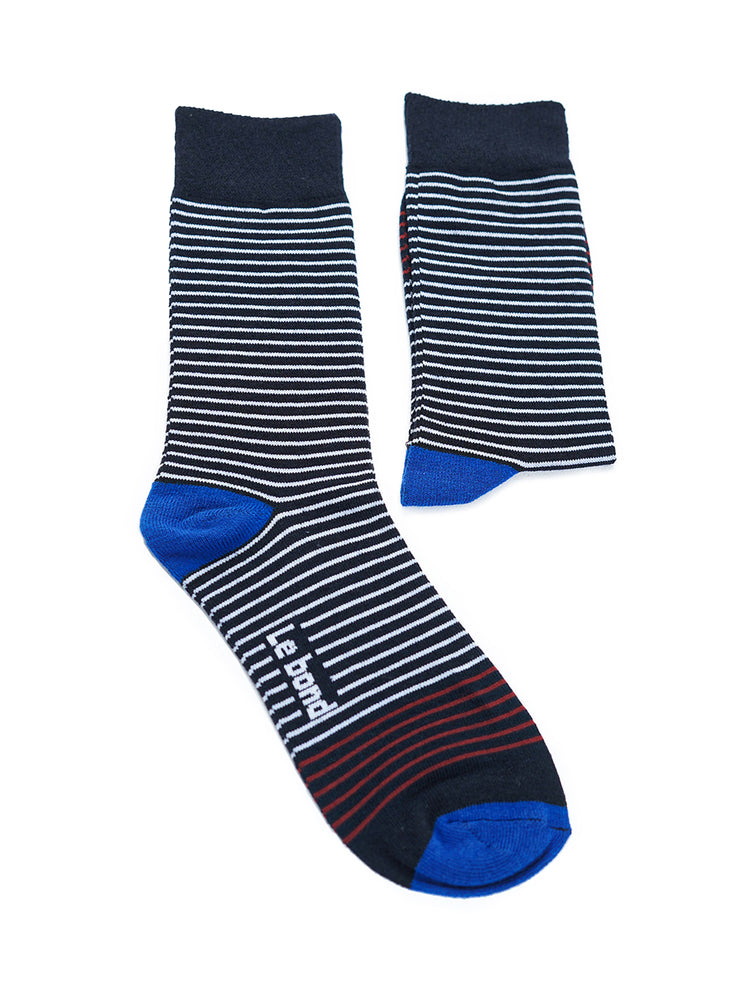 Striped Cotton Spandex Socks