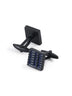 Textured Square Black Cufflinks