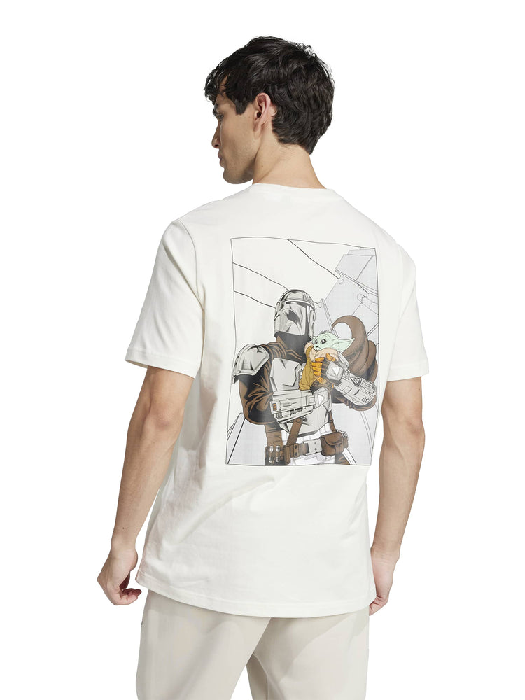 ADIDAS STAR WARS THE MANDALORIAN T-SHIRT REGULAR FIT BACK GRAPHIC