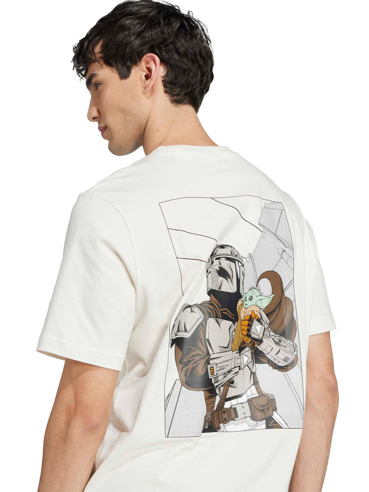 ADIDAS STAR WARS THE MANDALORIAN T-SHIRT REGULAR FIT BACK GRAPHIC