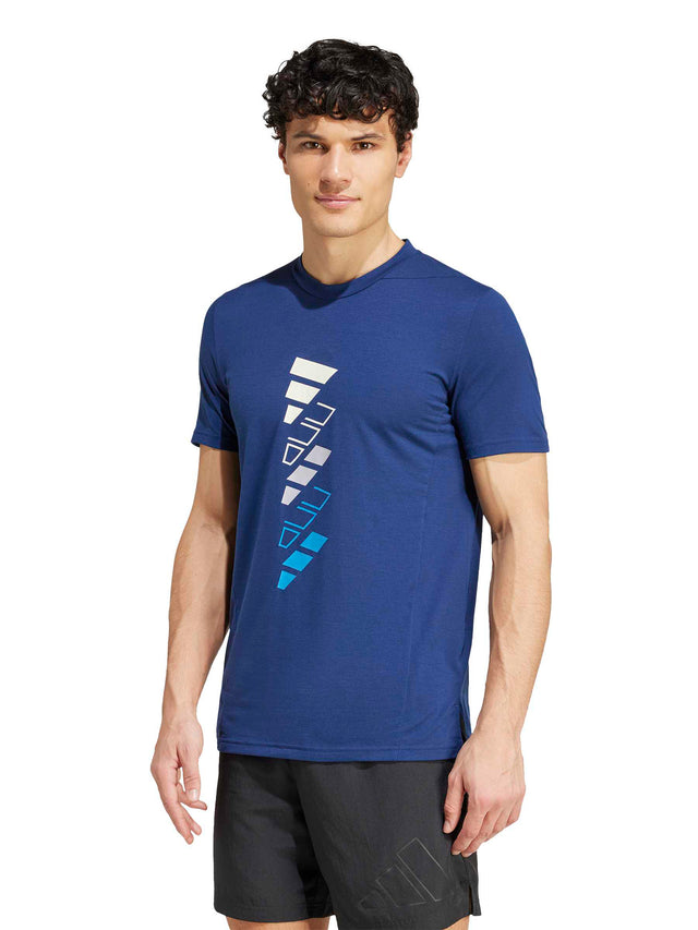 AEROREADY Designed for Training Logo Graphic T-Shirt, Blue