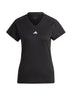 AEROREADY Train Essentials Minimal Branding Black V-Neck T-Shirt