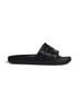 Adilette Aqua Black Slides