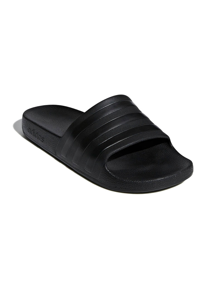 Adilette Aqua Black Slides