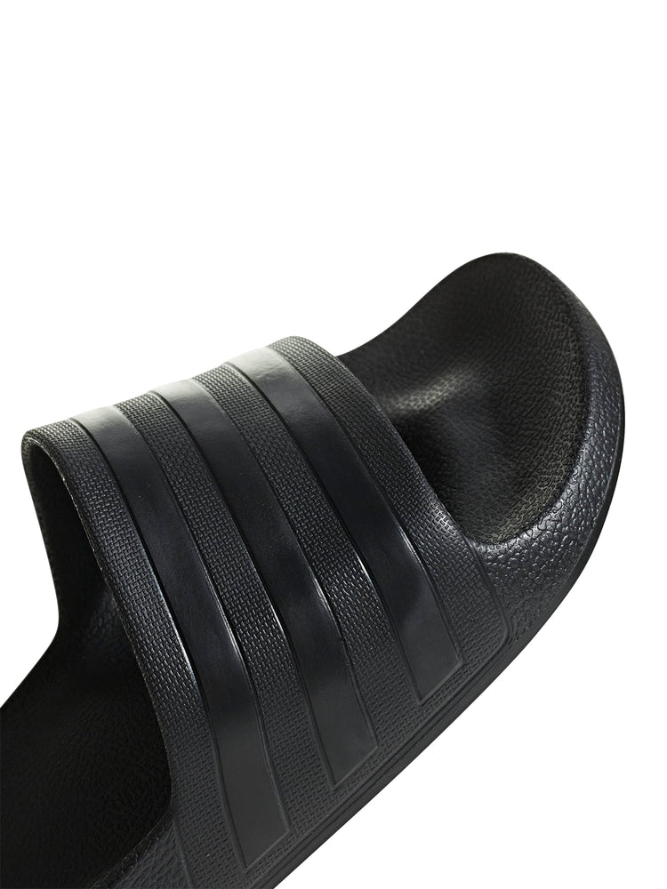 Adilette Aqua Black Slides
