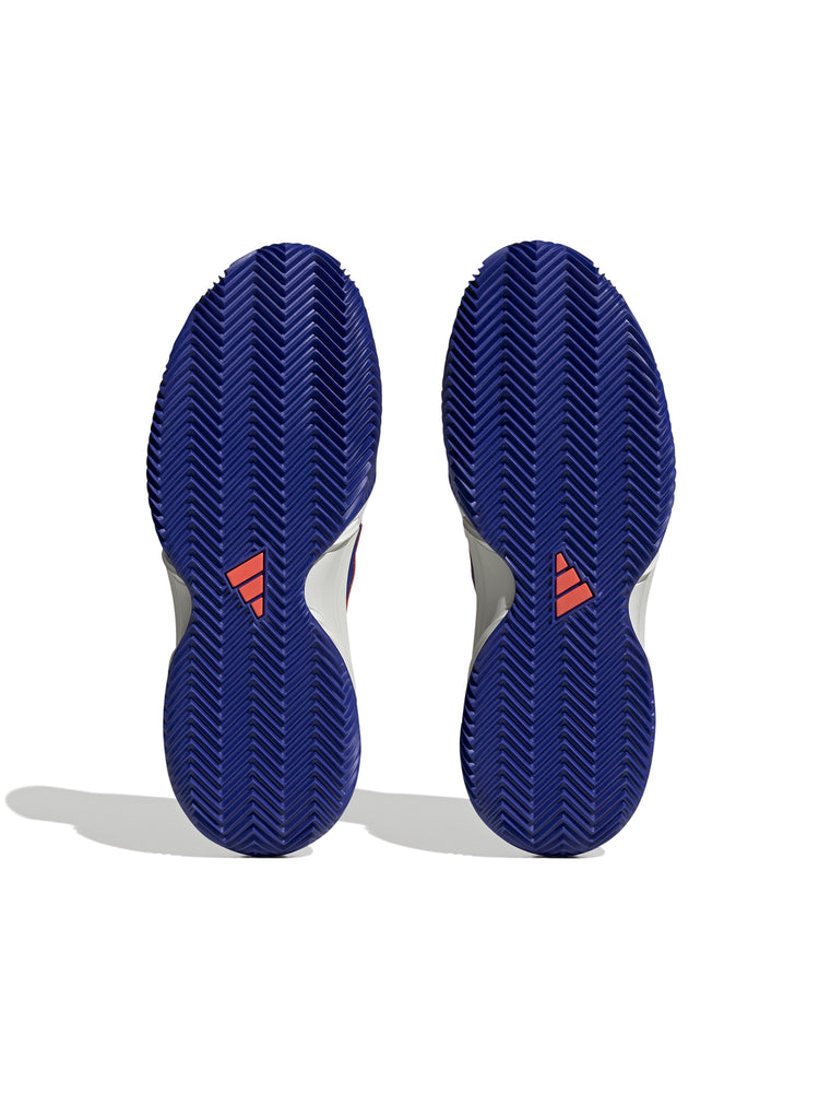 BLUE AND ORANGE ADIDAS BARRICADE CLAY SHOES