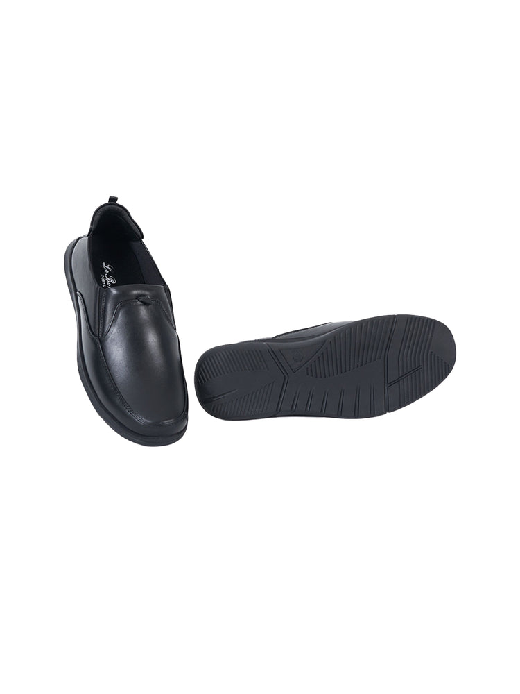 Black Loafers Genuine Leather Shoes
