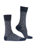 Diamond Pattern Mercerized Cotton Blend Crew Socks