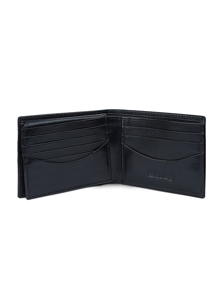 Men’s Black Leather Belt with Wallet Set