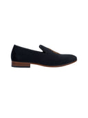 Black Silk Mojari Loafers Shoes