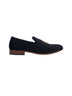 Black Silk Mojari Loafers Shoes
