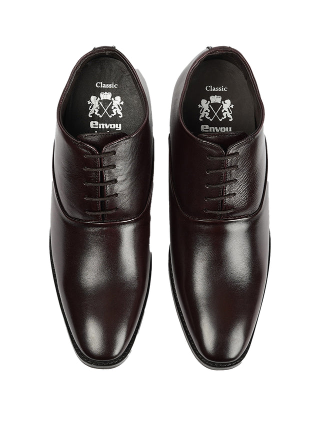 Brown Wedding Shoes with Inside Cuban Heel