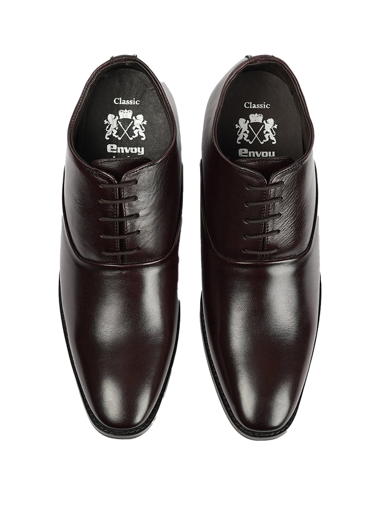Brown Wedding Shoes with Inside Cuban Heel
