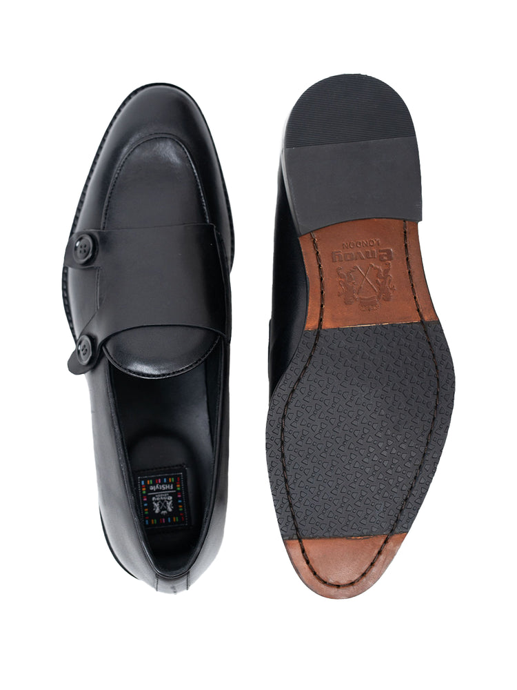 Black Penny Loafers Shoes
